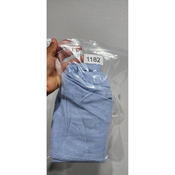 J. Crew Skimmer Cropped Pants Women Size 8 Cotton Oxford Blue Preppy Beachy - Picture 9 of 9